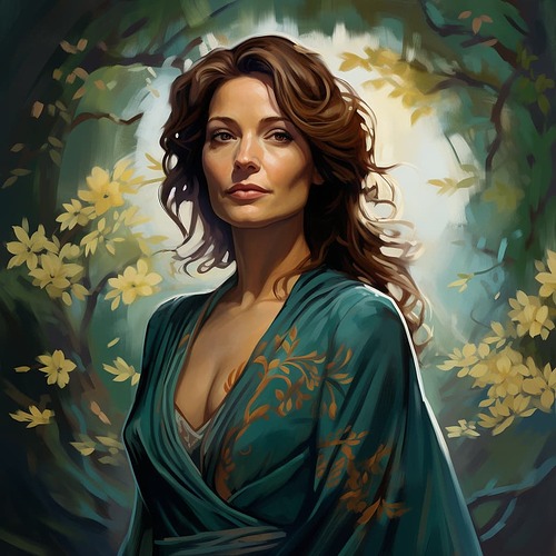 Ian's mom teal illustration forty mj1